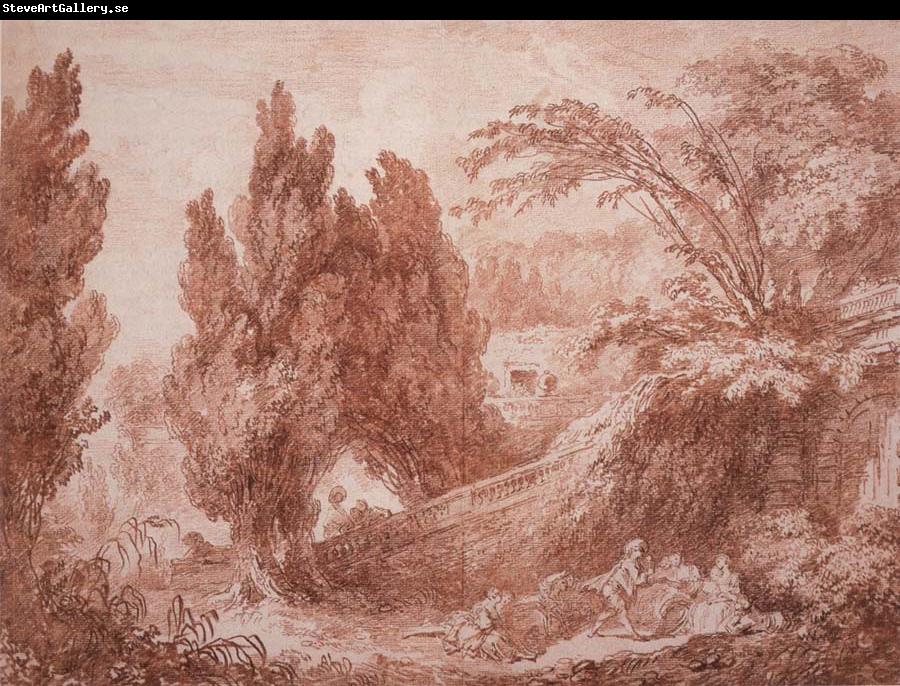 Jean-Honore Fragonard Park Landscape